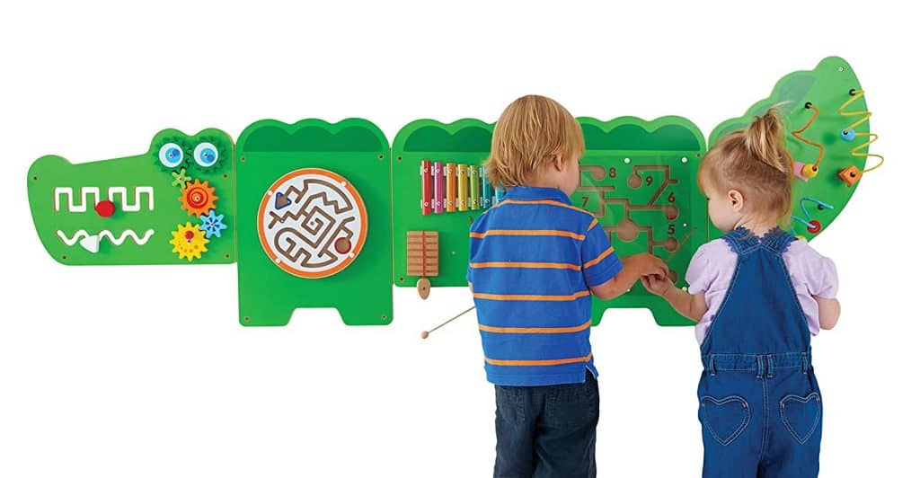 sensory wall for kids and toddlers